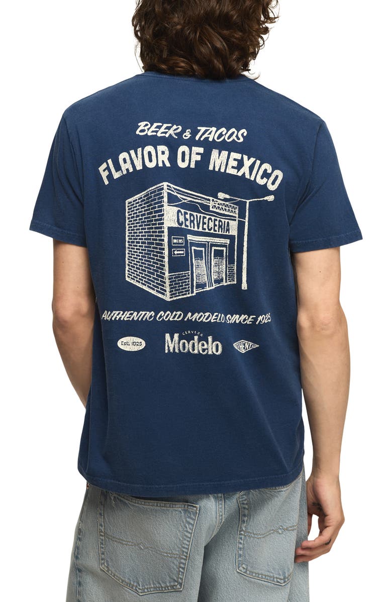 Lucky Brand Modelo Cotton Graphic T-Shirt, Alternate, color, Estate Blue