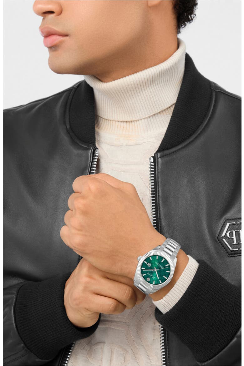 Date Superlative Bracelet Watch, 40mm, Alternate, color, STAINLESS STEEL