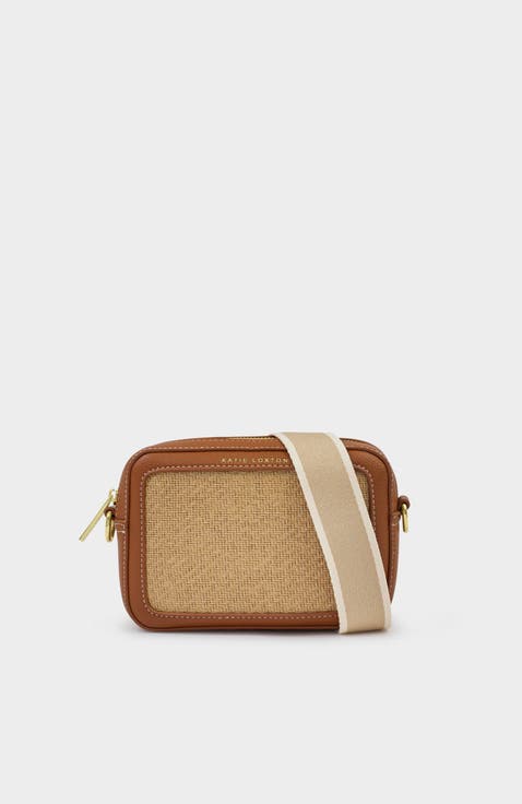Avery Raffia Small Crossbody Bag