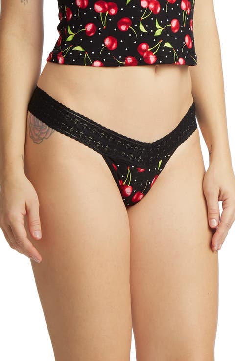 Indigo Stripe DreamEase Low Rise Thong