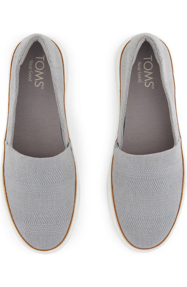 TOMS Kameron Slip-On Sneaker, Alternate, color, Light/ Pastel Grey
