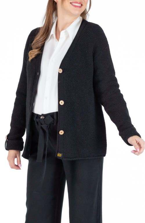 Cache Coeur Abelha Knitted Maternity Cardigan In Black