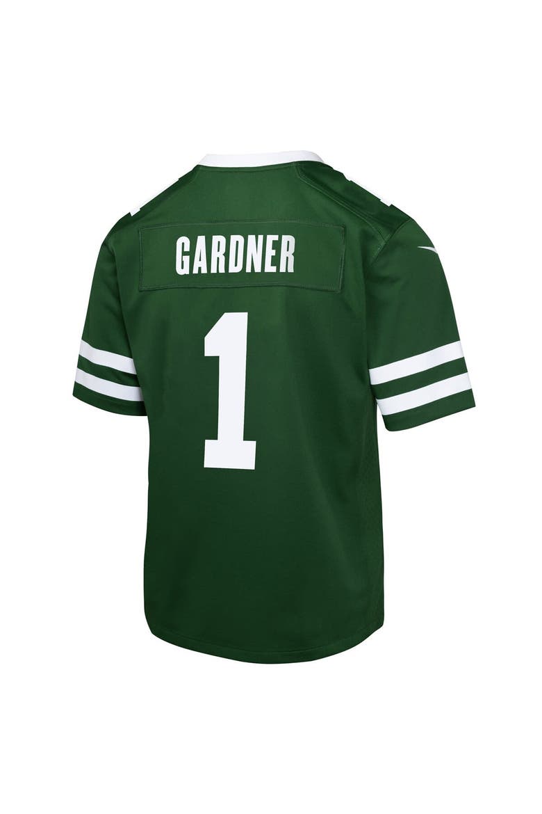 Youth Nike Ahmad Sauce Gardner Legacy Green New York Jets Game Jersey, Alternate, color, Green