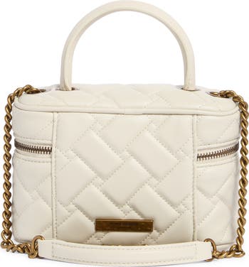 Mini Kensington Quilted Leather Top Handle Bag