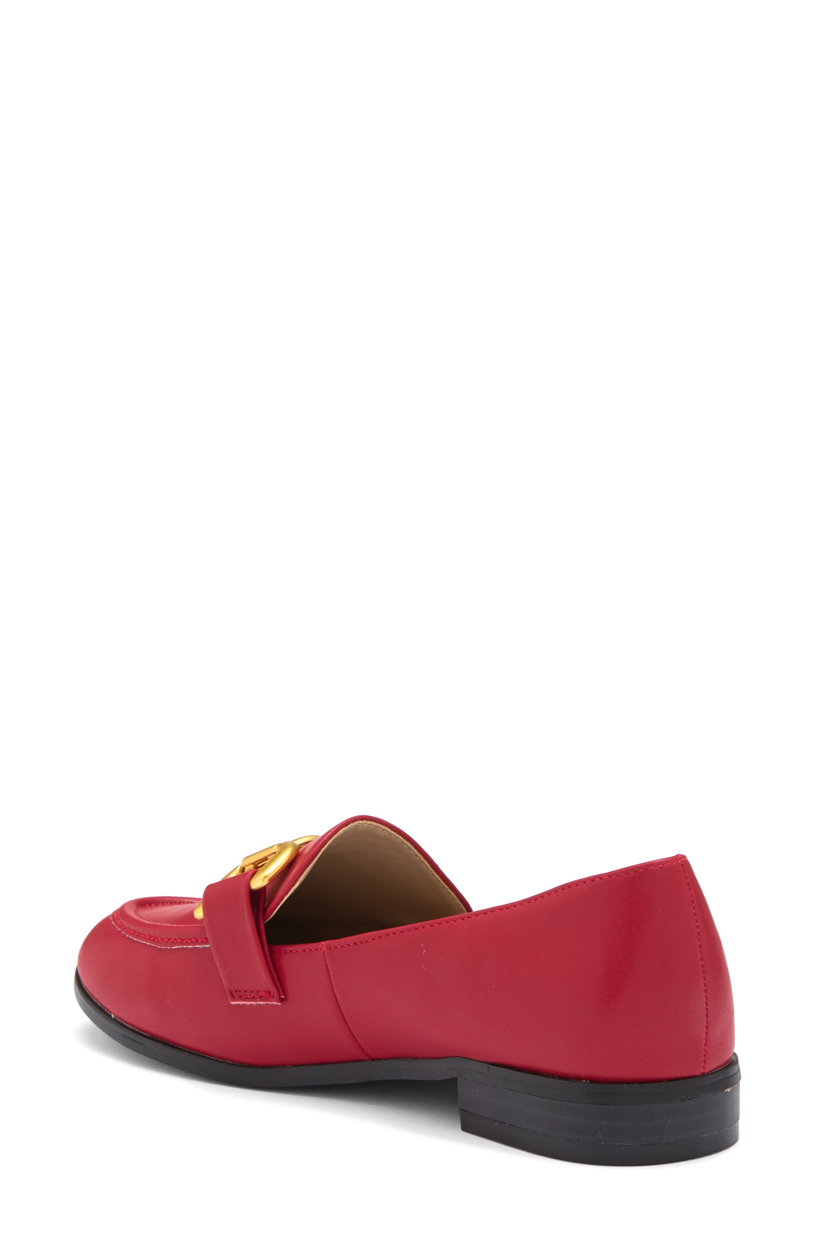 ELLE Georgina Buckle Loafer, Alternate, color, Red
