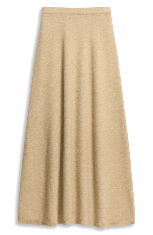 Theory Knit Pull-on Skirt In Astor Wool In Brown
