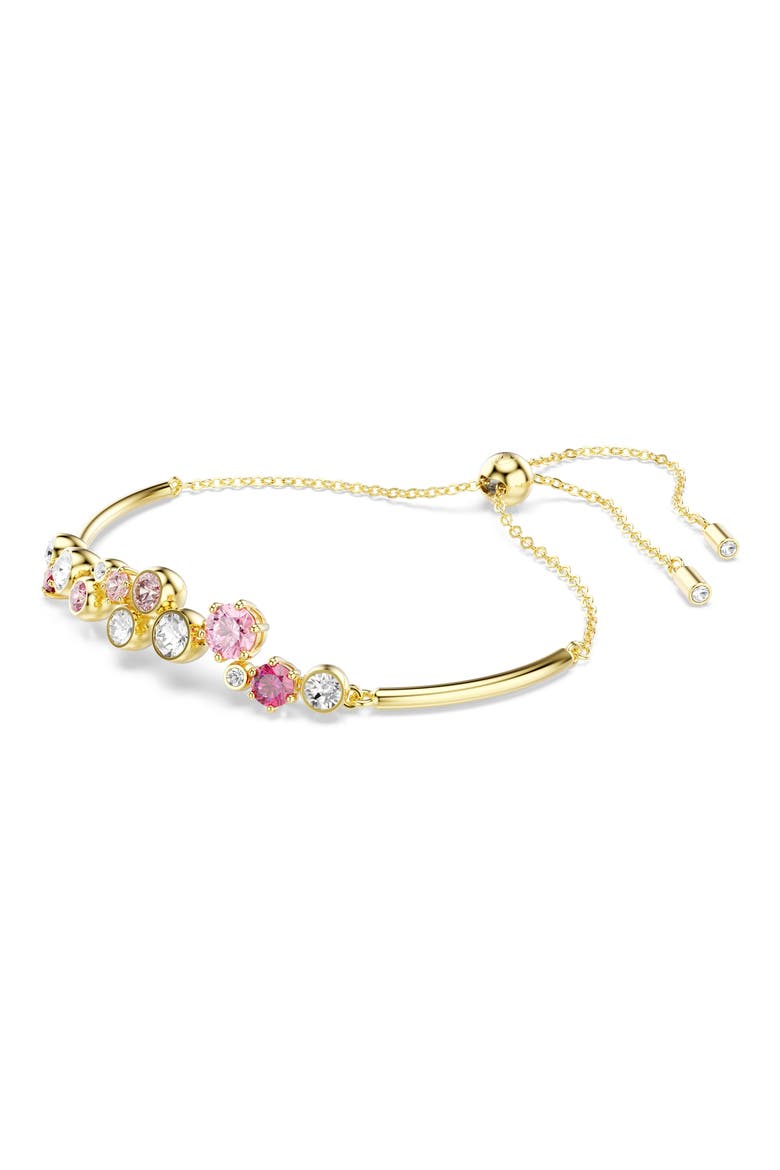 Constella Crystal & Zirconia Bracelet, Alternate, color, GOLD/ RED