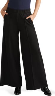 Universal Standard Pam Pintuck Ponte Wide Leg Pants