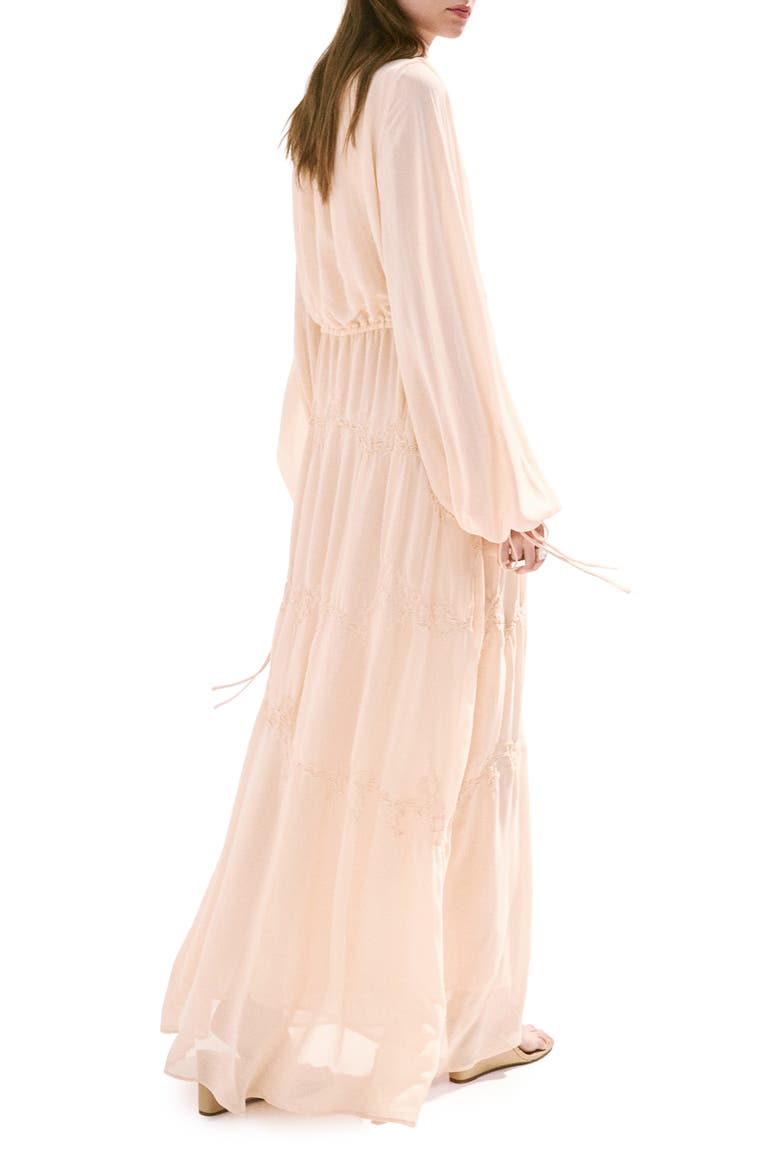 Long Sleeve Maxi Dress, Alternate, color, PALE PINK