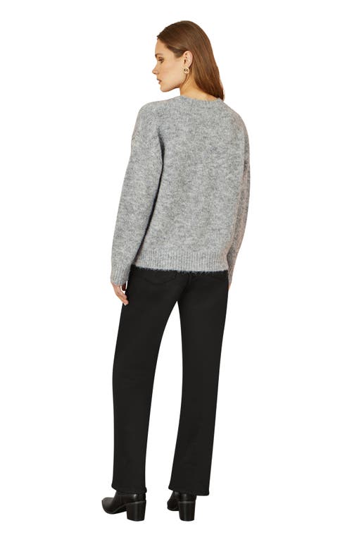 Yumi Crochet Flower Knit Sweater In Brown