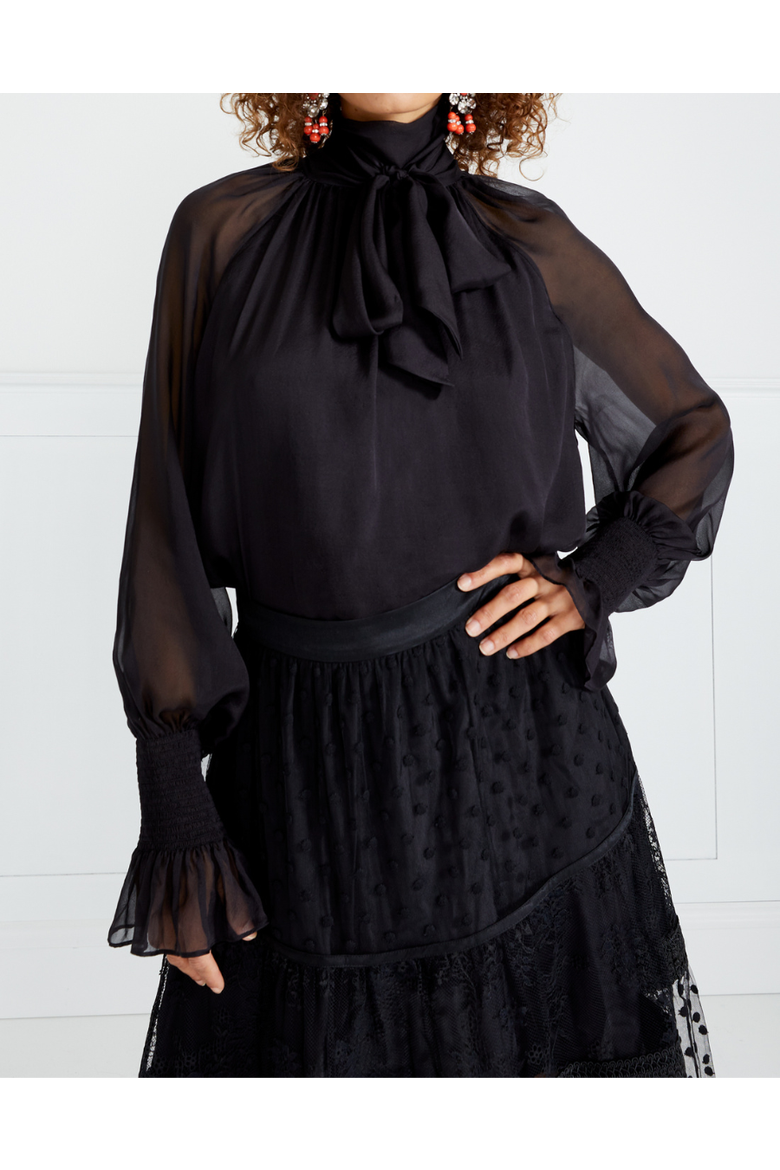 Quintette Blouse, Main, color, Black
