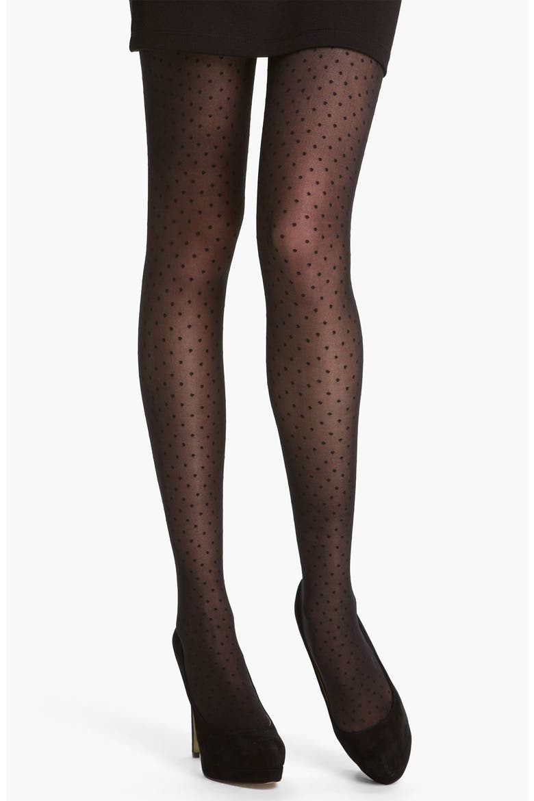 Dotted Tights, Main, color, BLACK