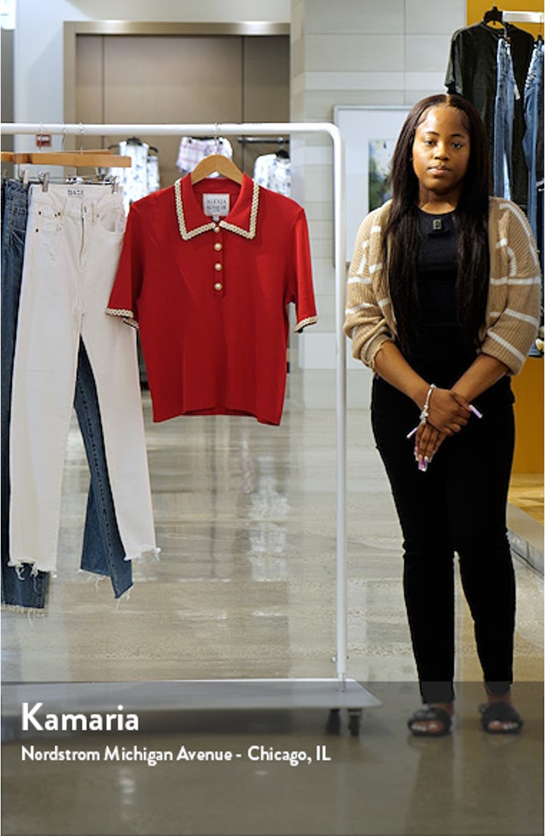 Collared Knit Short Sleeve Top, sales video thumbnail