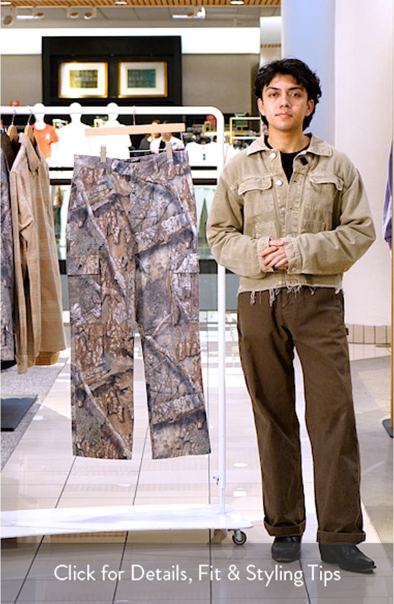 x Realtree Camo Print Cargo Pants, sales video thumbnail