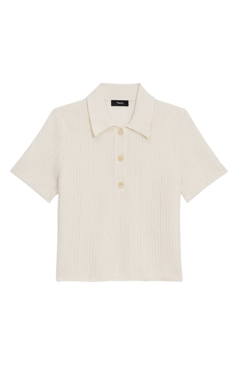 Theory Neo Crop Knit Polo, Alternate, color, 