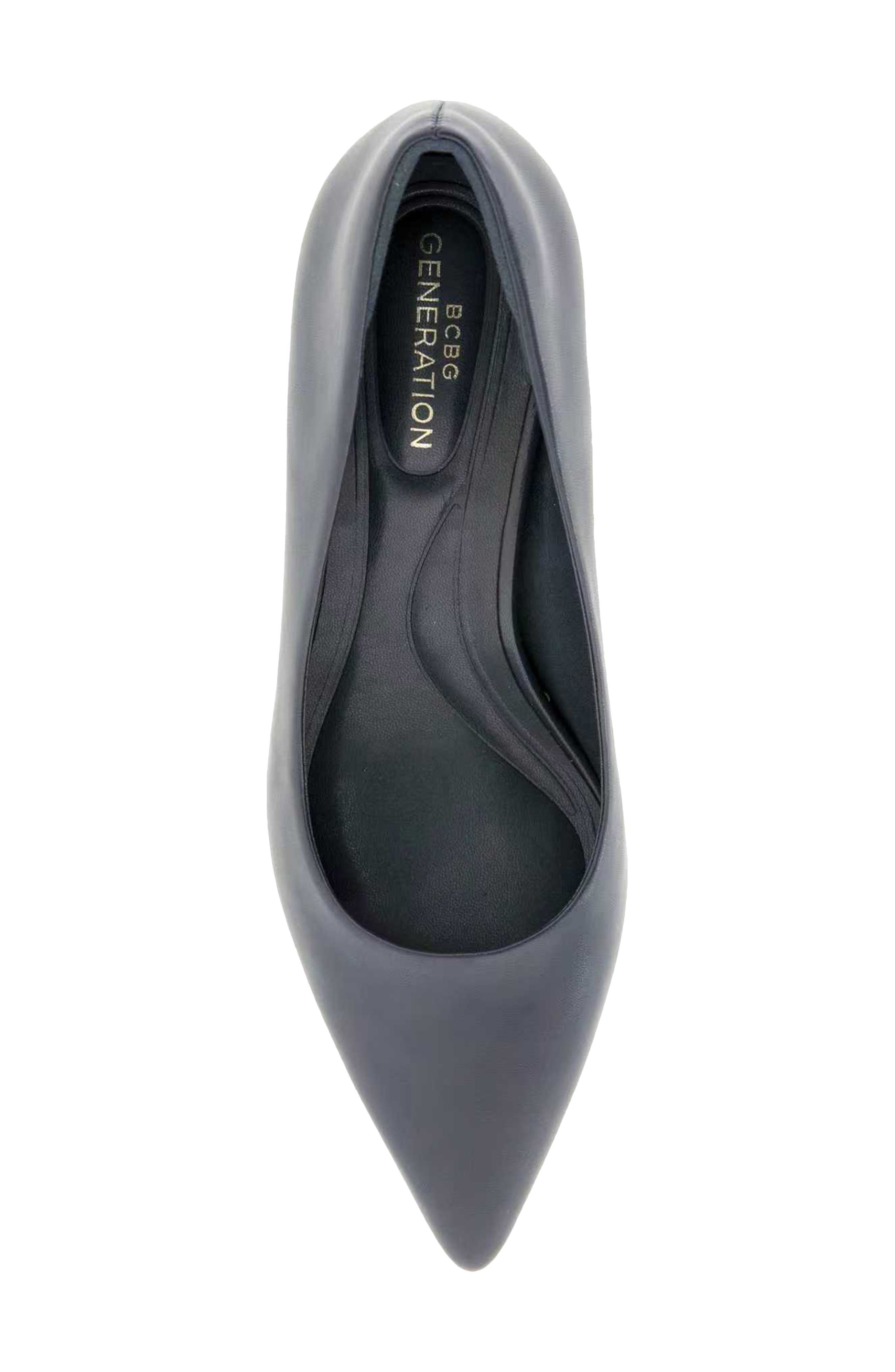 Daven Pointed Toe Kitten Heel Pump - Wide Width Available, Alternate, color, NAVY