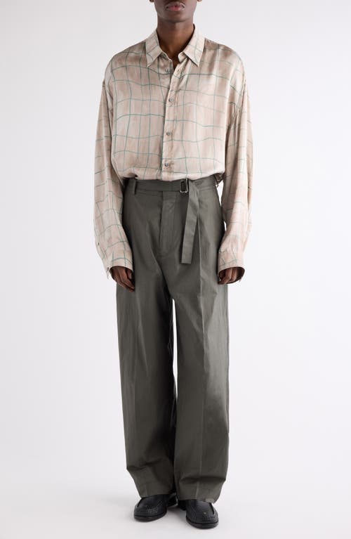 Acne Studios Setar Paint Check Button-up Shirt In Neutral