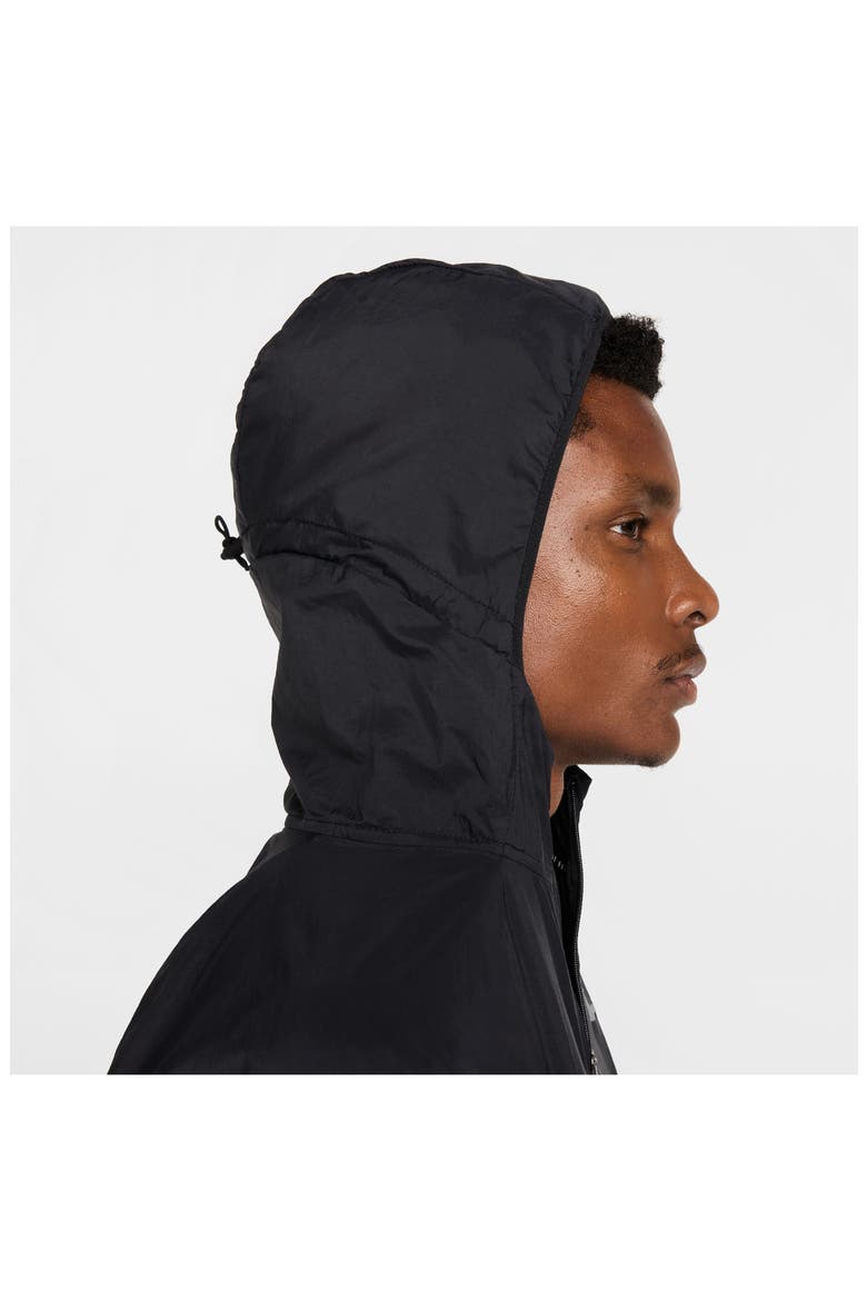 Stride Dri-FIT UV Hooded Running Jacket, Alternate, color, 010 BLACK/REFSIL