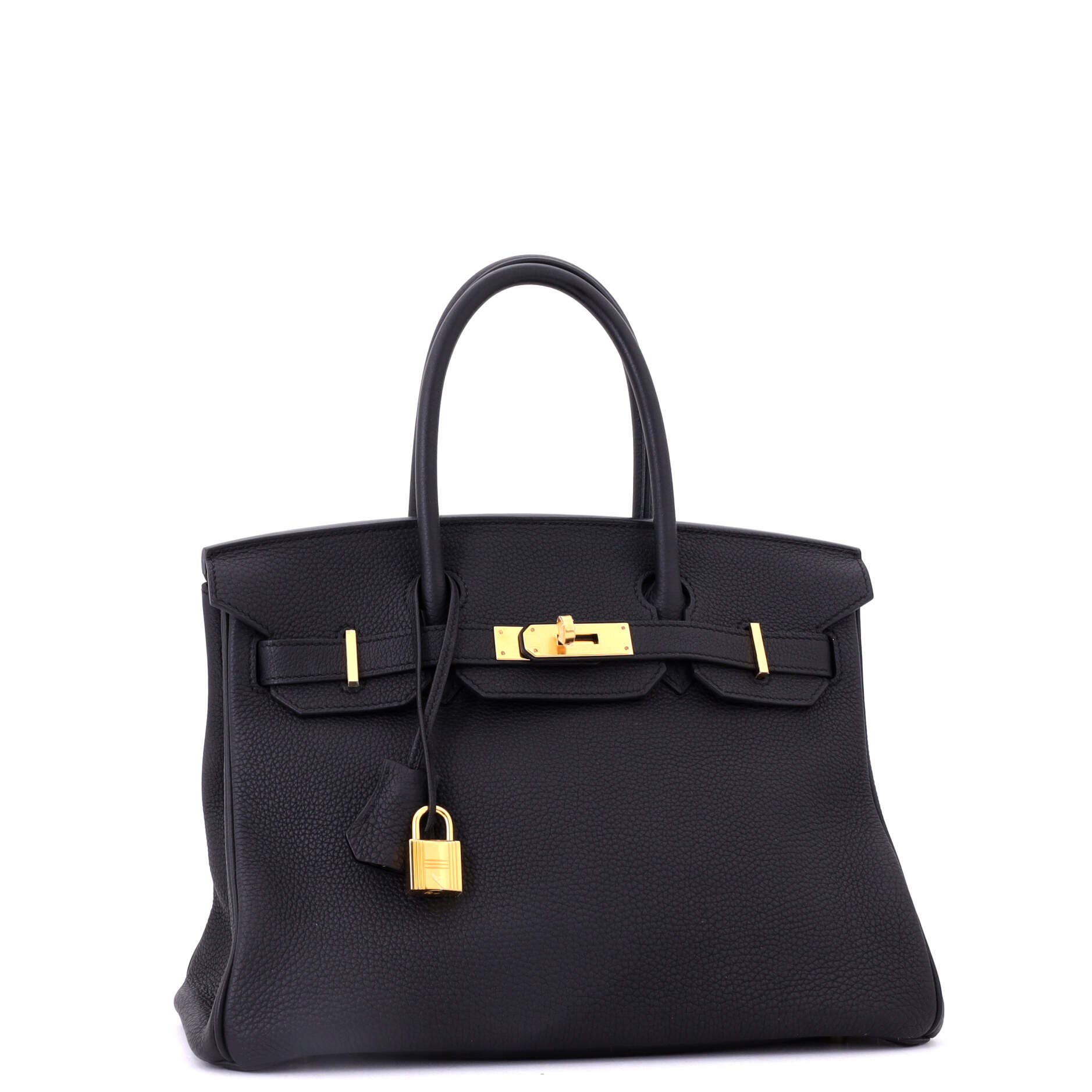 Pre-Owned Hermes Birkin Handbag Black Togo with Gold Hardware 30, Alternate, color, 
