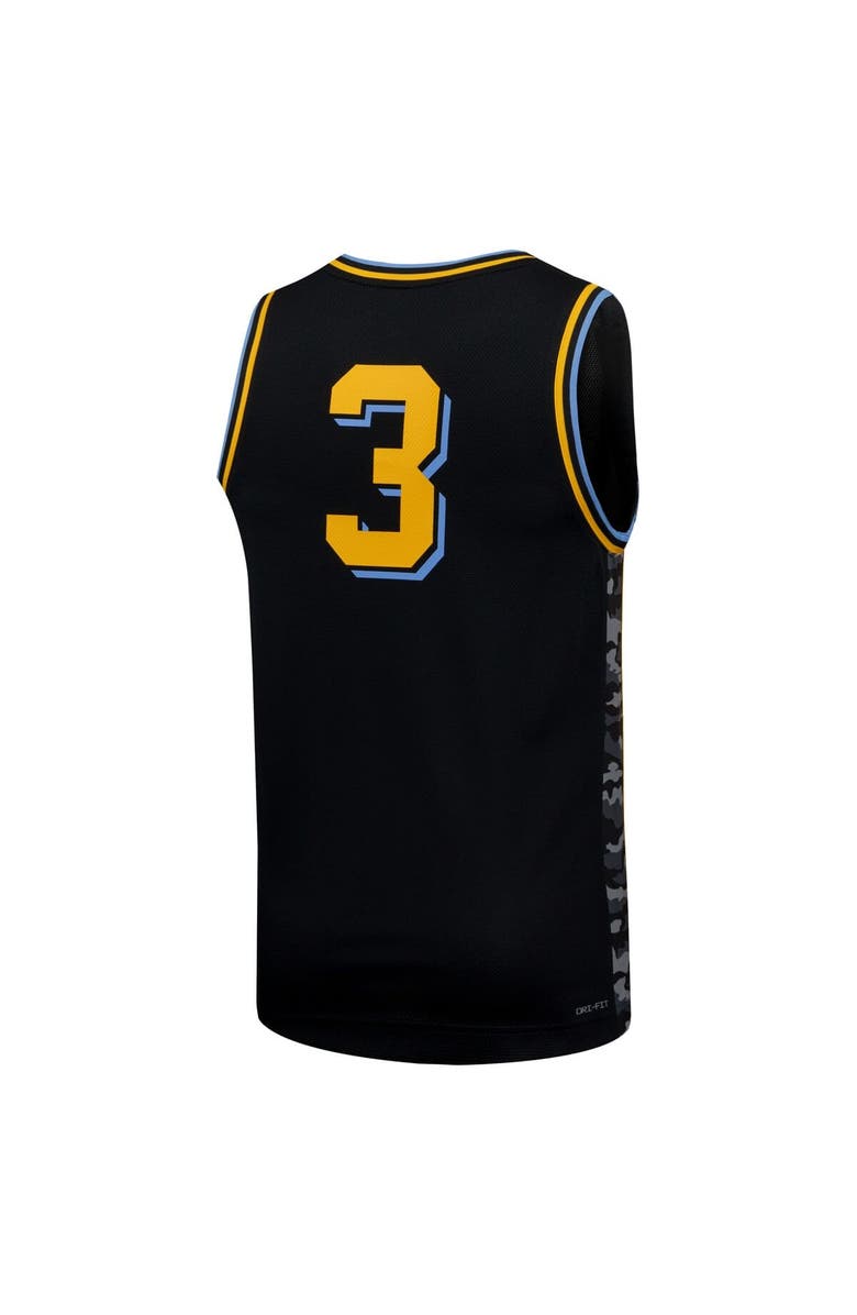 Nike Men's Nike #3 Black Marquette Golden Eagles Replica Basketball Jersey, Alternate, color, Black