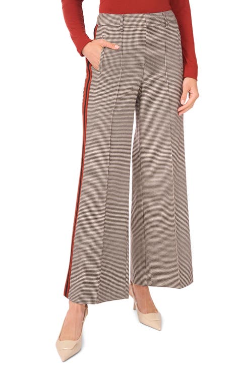Side Stripe Houndstooth Pants