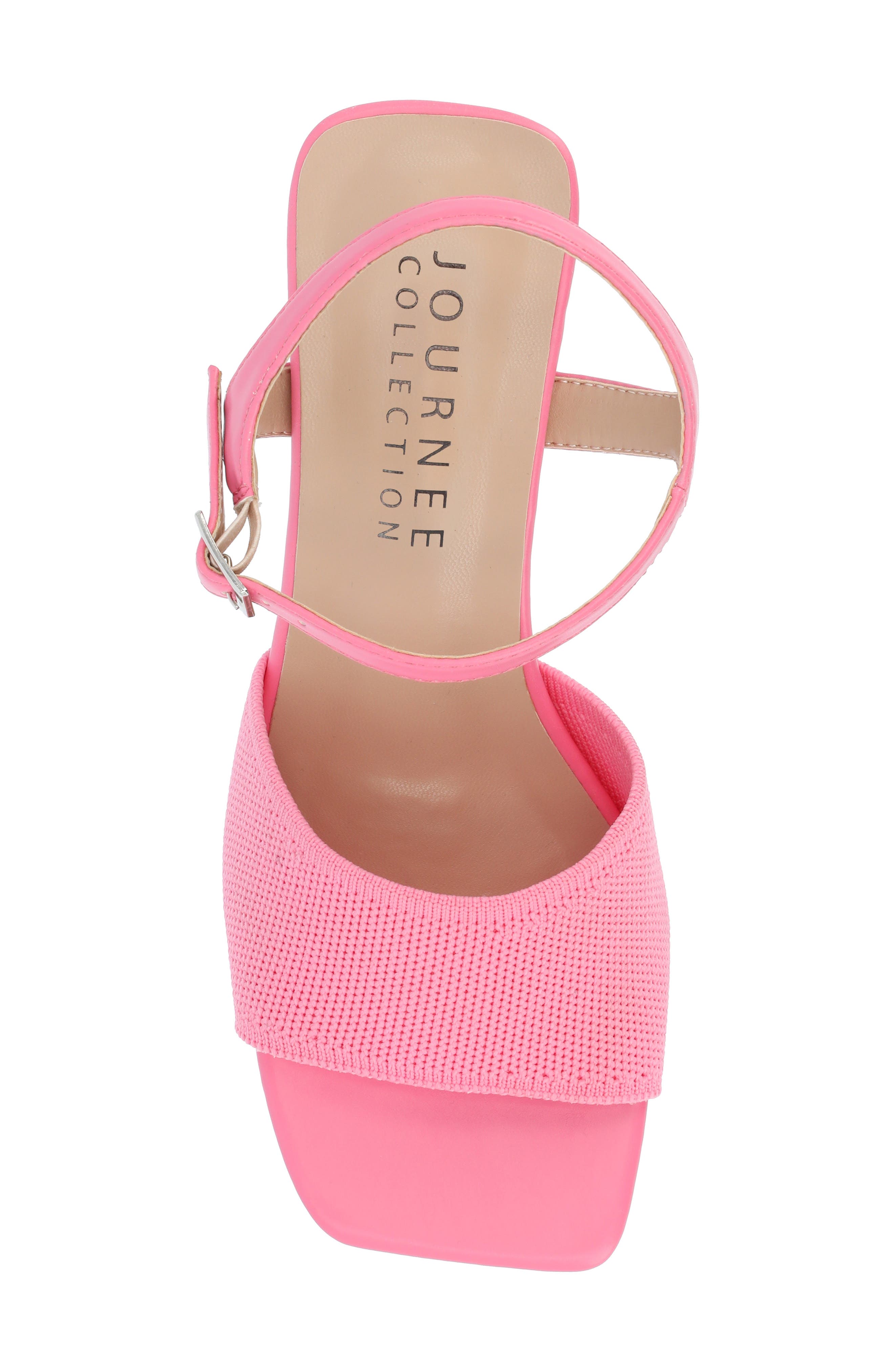 Evylinn Knit Block Heel Sandal, Alternate, color, PINK