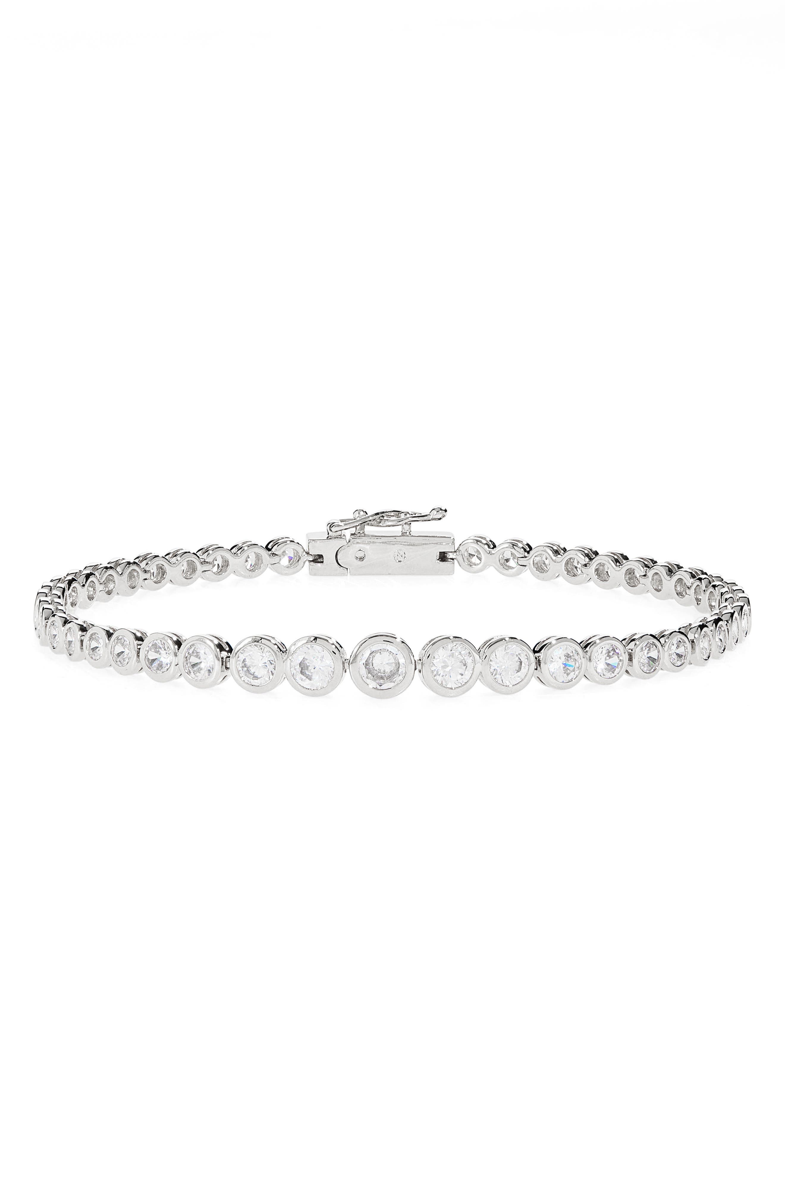 Nadri Jordan Round Cubic Zirconia Tennis Bracelet