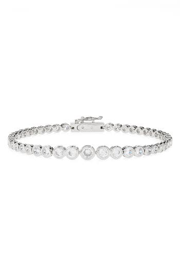 Nadri Jordan Round Cubic Zirconia Tennis Bracelet In Metallic