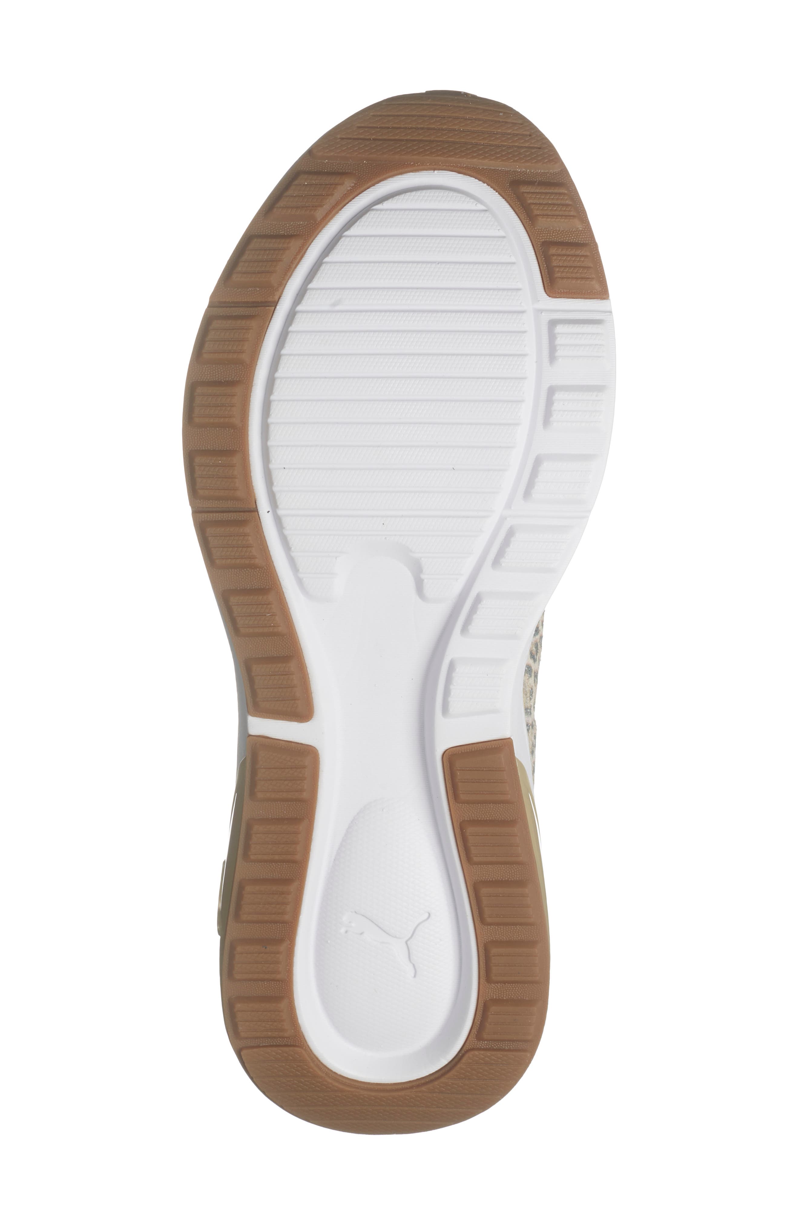 Seeker Retro Leo Sneaker, Alternate, color, WARM WHITE/ PUMA GOLD/ ALMOND