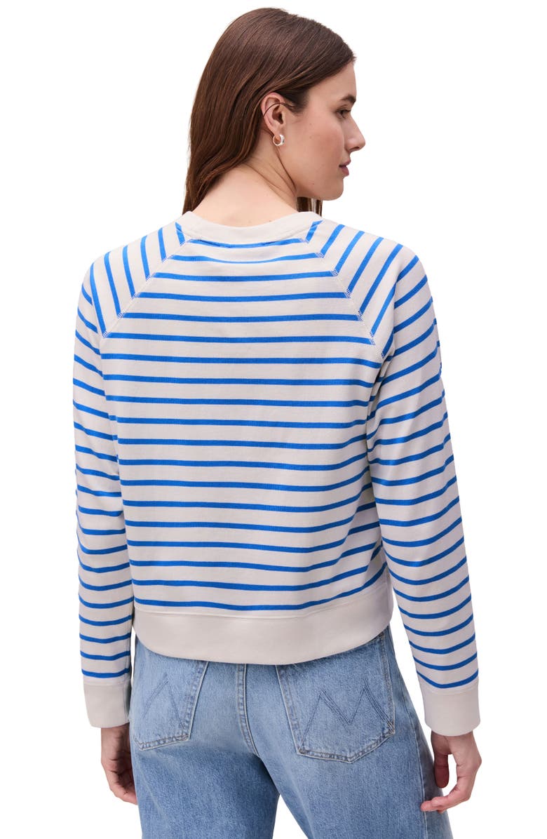 Richer Poorer The Heavy Pima Sweatshirt, Alternate, color, Pop Blue Stripe