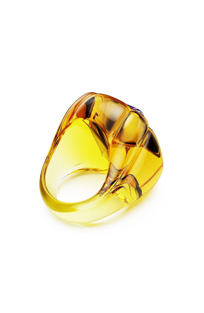Swarovski Dulcis Crystal Cocktail Ring, Alternate, color, Yellow/ Purple