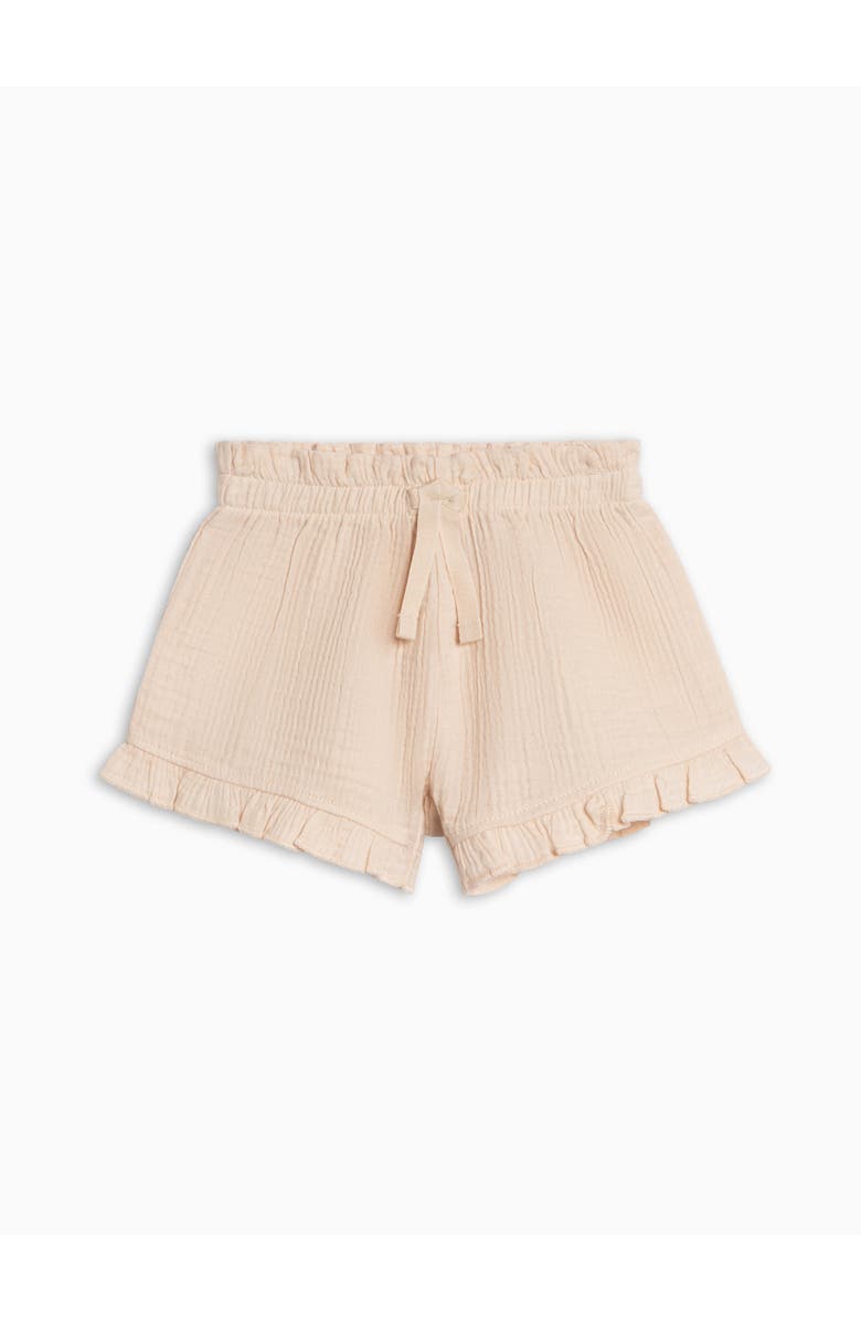 KENDI by Colored Organics Organic Luz Muslin Ruffle Shorts, Main, color, Shell
