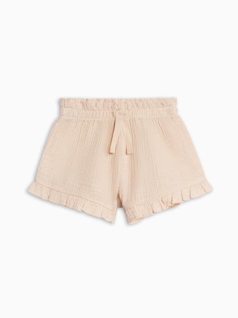 Organic Luz Muslin Ruffle Shorts (Baby)