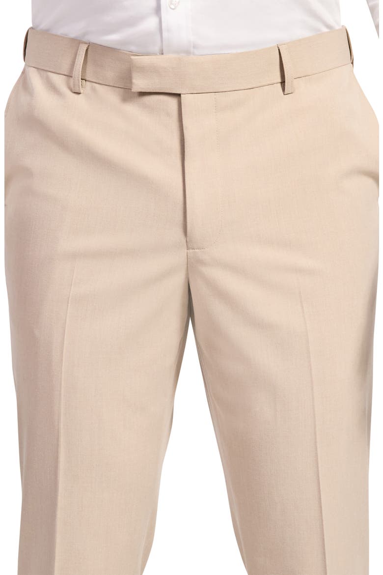Tanner Flat Front Dress Pants, Alternate, color, BEIGE