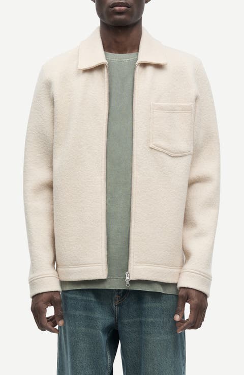 Hannes Wool Blend Zip Shirt Jacket