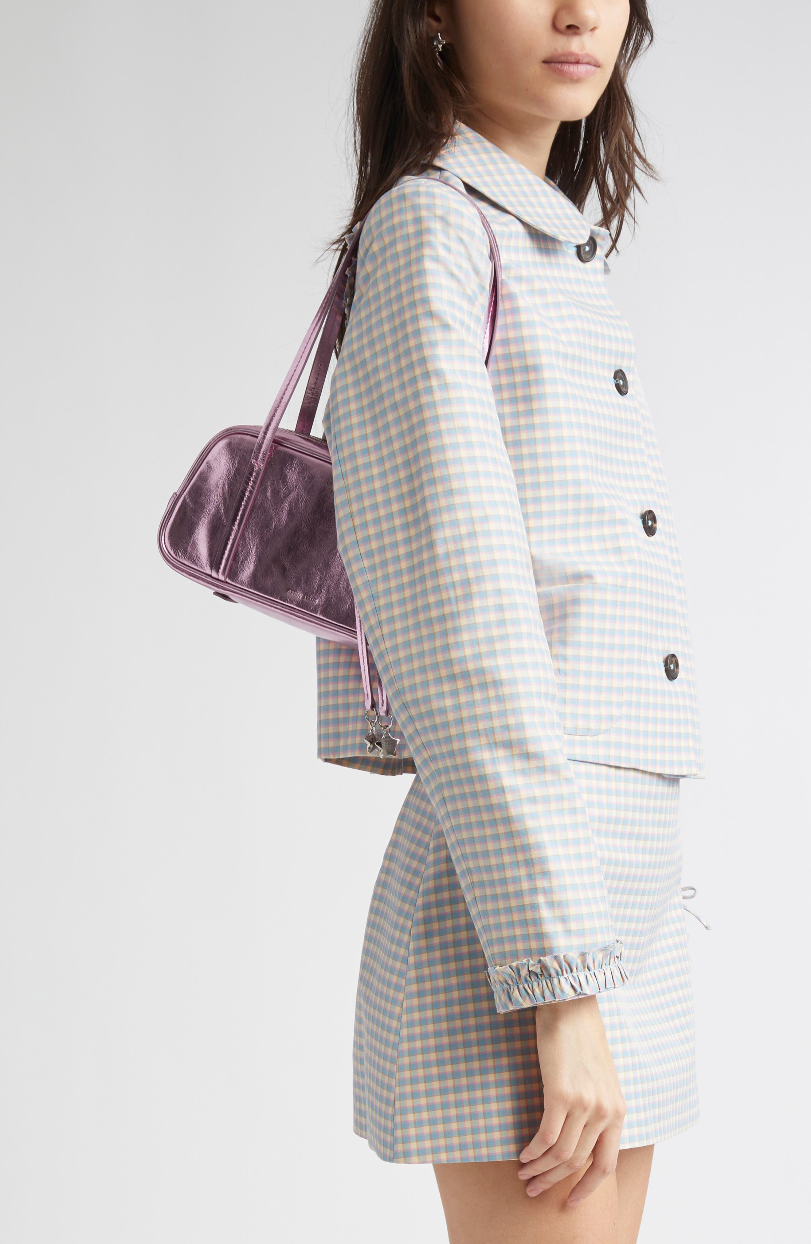 Sandy Liang Twin Metallic Leather Shoulder Bag | Nordstrom