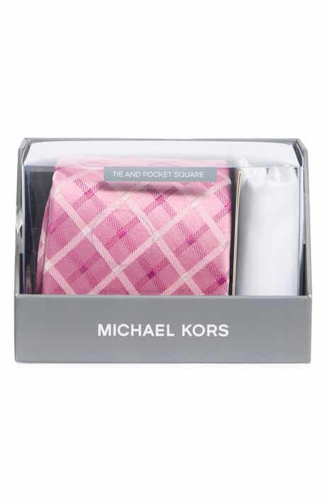 2-Piece Check Tie & Pocket Square Set