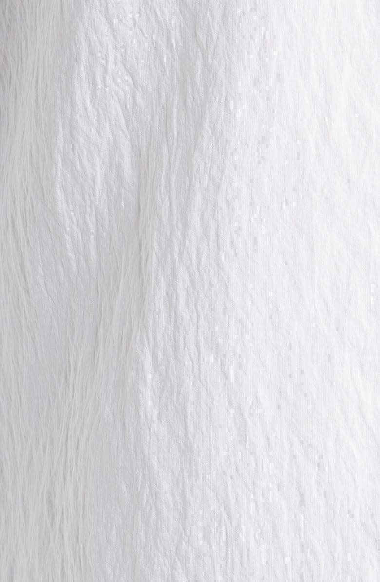 Open Edit Slim Fit Solid White Textured Button-Up Shirt, Alternate, color, White