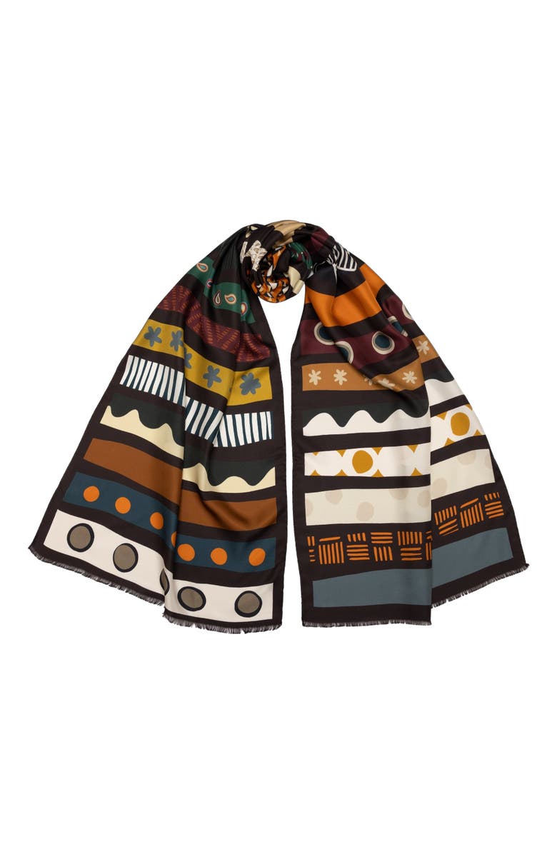 Elizabetta Norcia - Long Silk Scarf for Women, Main, color, 