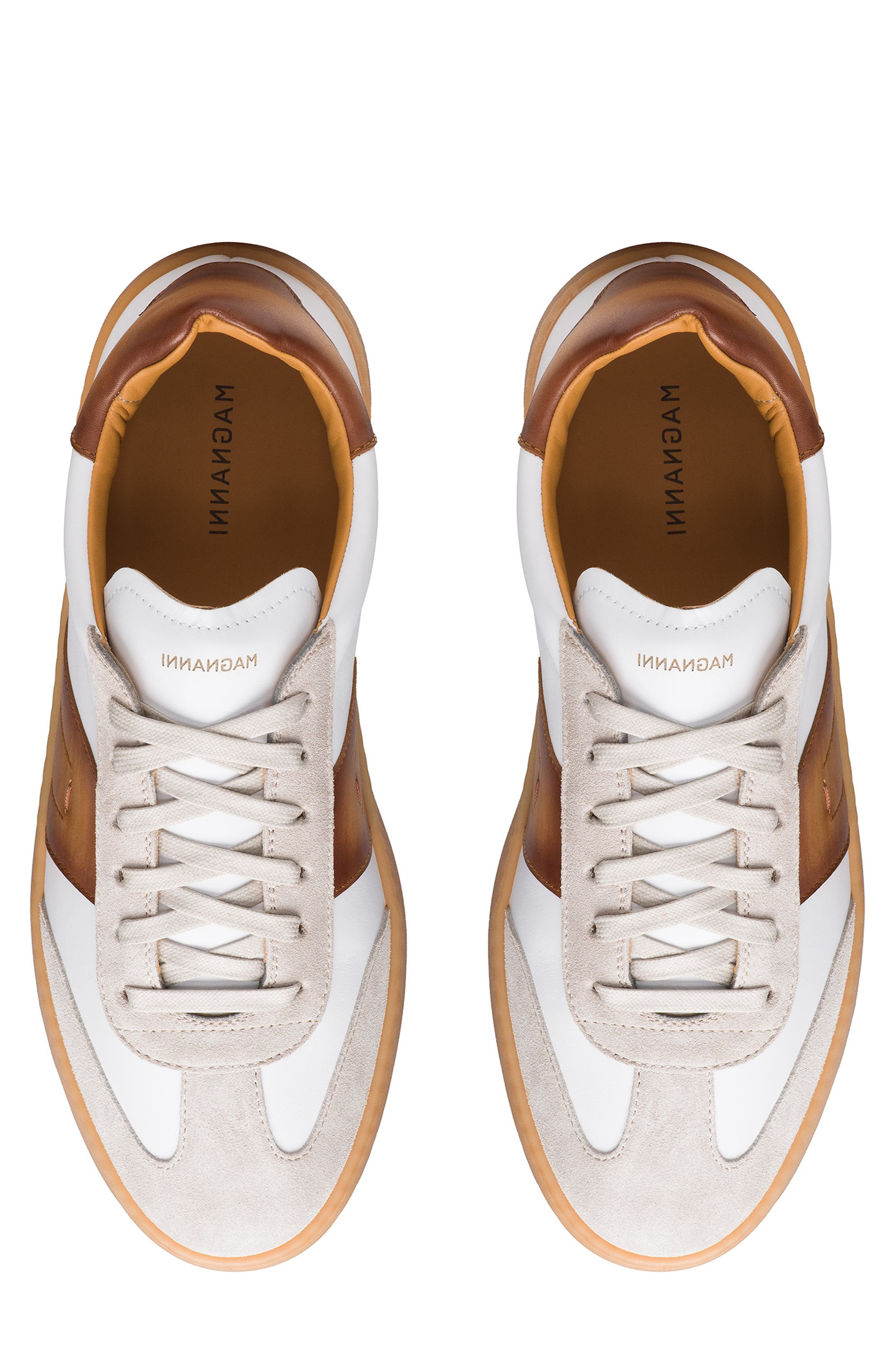 Magnanni Primera Sneaker, Alternate, color, White