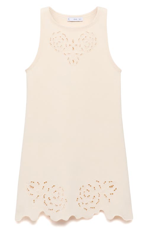 MANGO MANGO OPENWORK KNIT MINIDRESS 