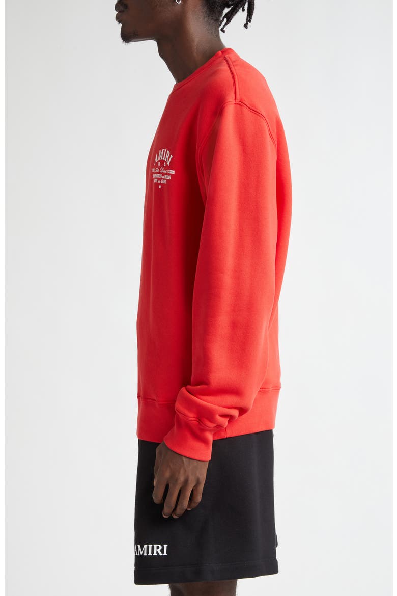 Arts District Cotton Crewneck Graphic Sweatshirt, Alternate, color, RED
