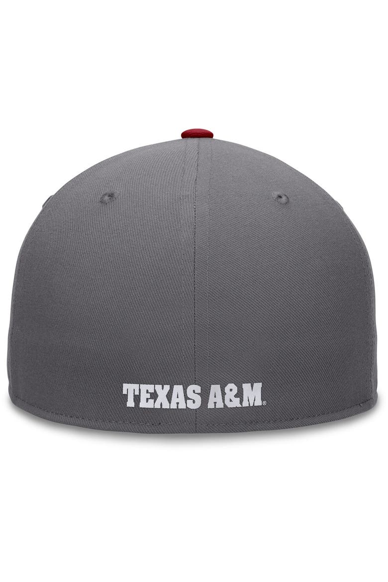 Men's Top of the World Gray/Maroon Texas A&M Aggies Rally Two-Tone Fitted Hat, Alternate, color, Gray