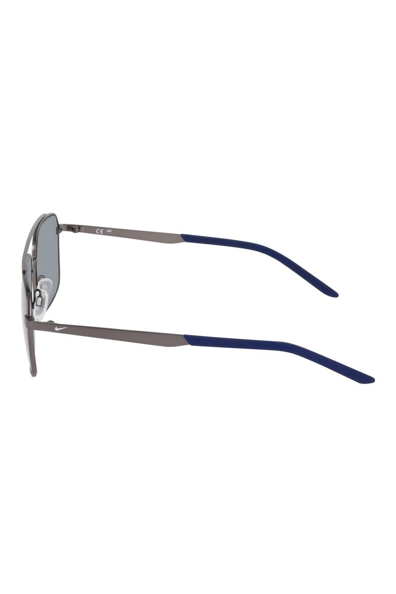Traveler Strike 58mm Rectangular Sunglasses, Alternate, color, SATIN GUNMETAL / GREY