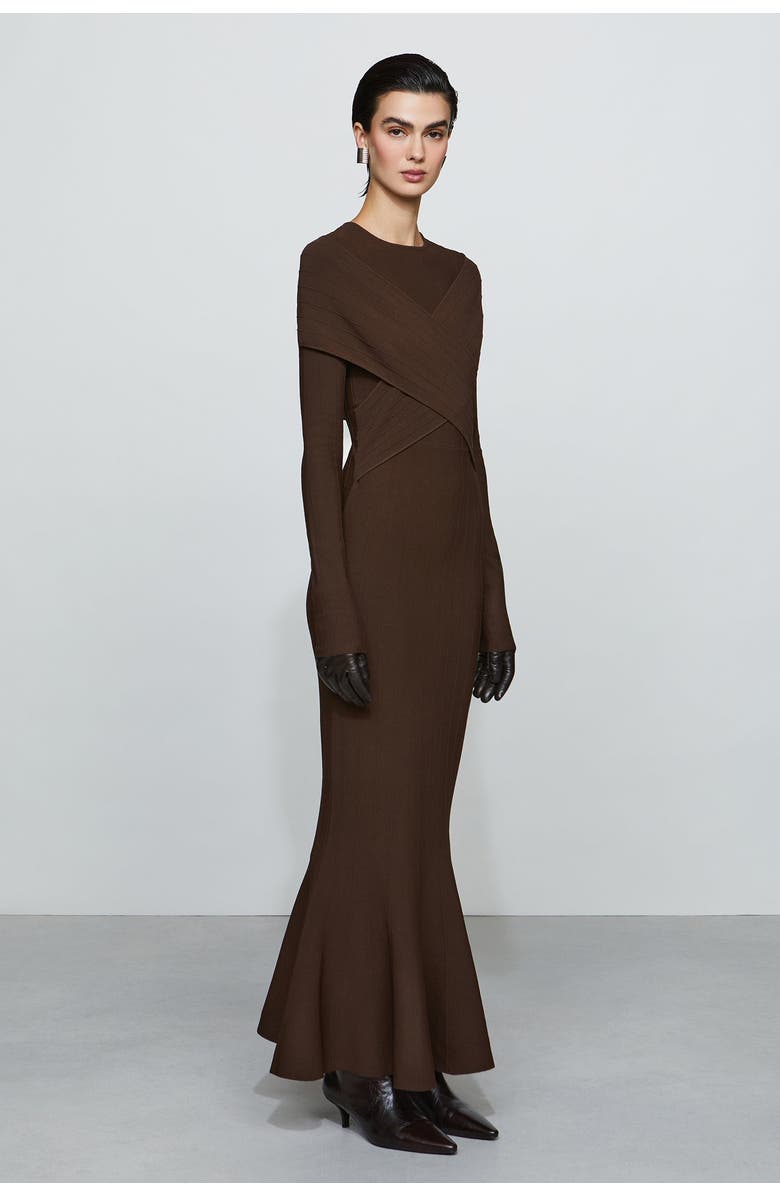 Et Ochs Phoenix Knit Dress, Alternate, color, Chocolate