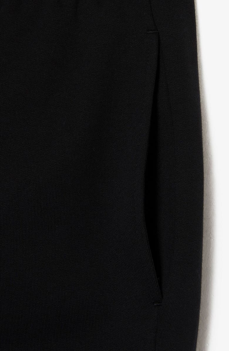 Lacoste Regular Fit Cotton Blend Sweat Shorts, Alternate, color, Black