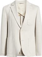 Nordstrom Henrik Trim Fit Tan Brushed Piqué Sport Coat