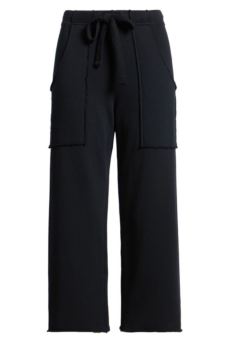 Penny Patch Pocket Crop Sweatpants, Alternate, color, BRITISH ROYAL NAVY