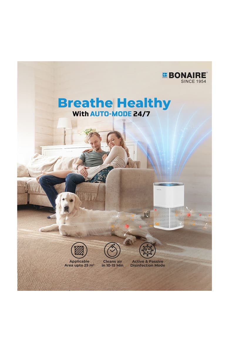 Bonaire A4S Air Purifier, White, Alternate, color, White