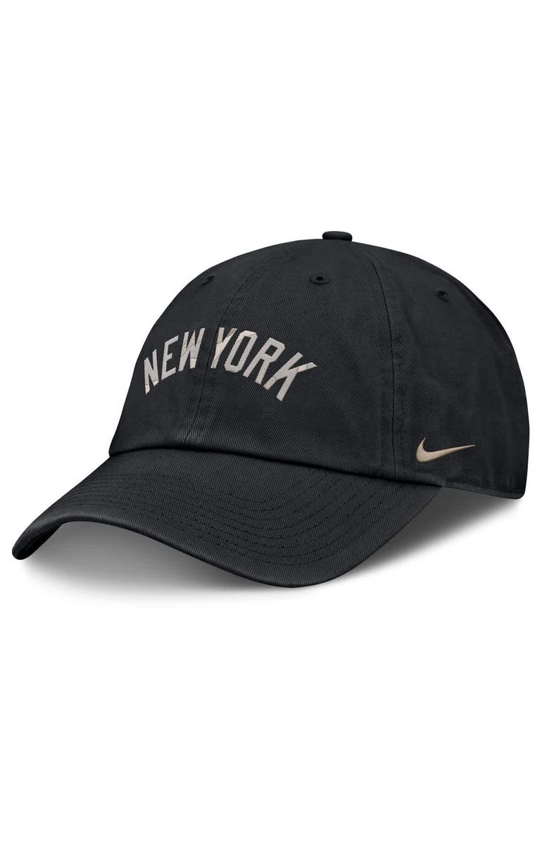 Nike Men's Nike Black New York Yankees Camo Pack Club Adjustable Hat, Main, color, 